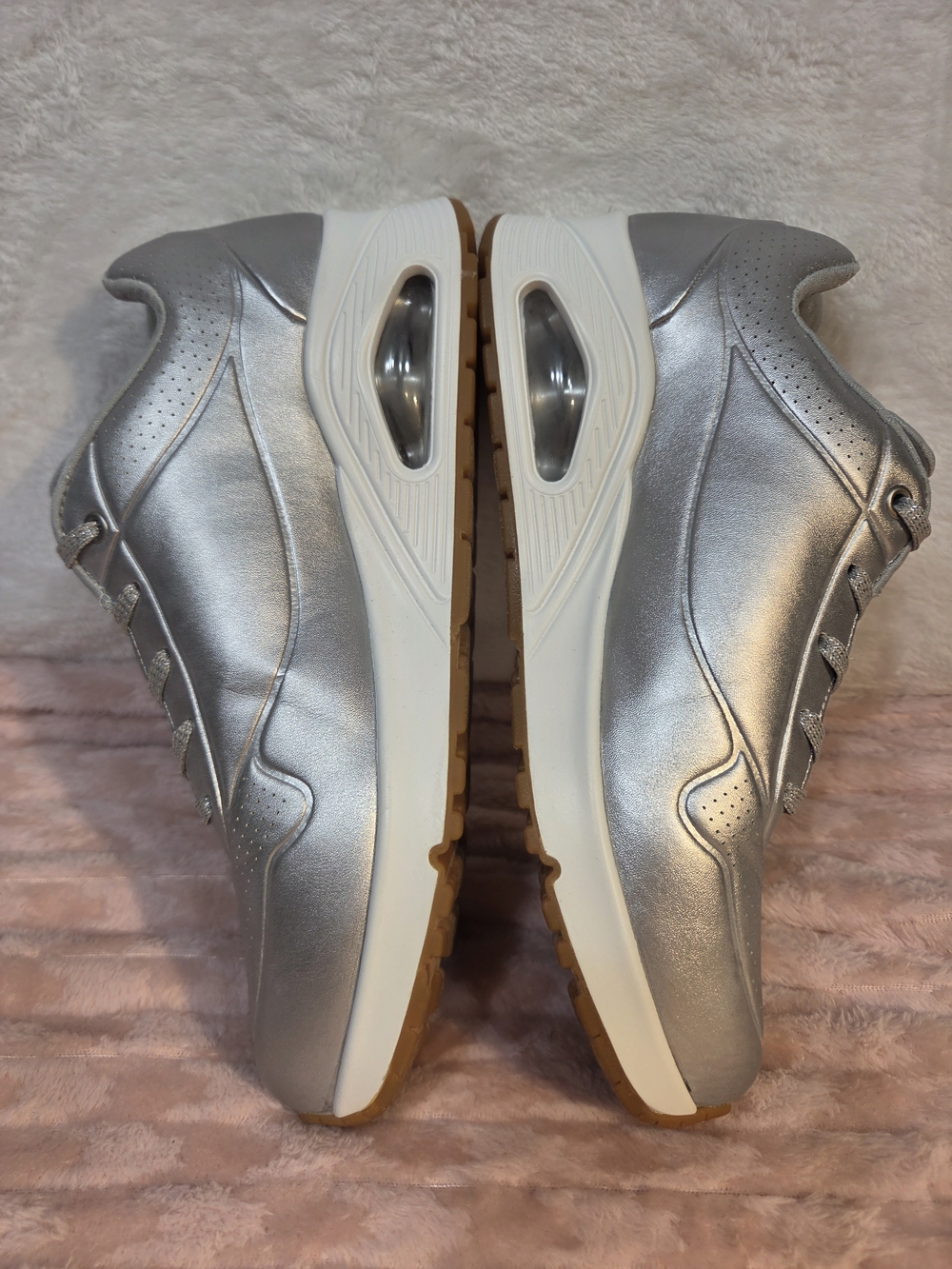 Skechers Silver Metallic Women’s Athletic Sneakers - Picture 6 of 8